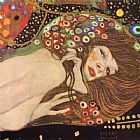 Water Serpents II by Gustav Klimt